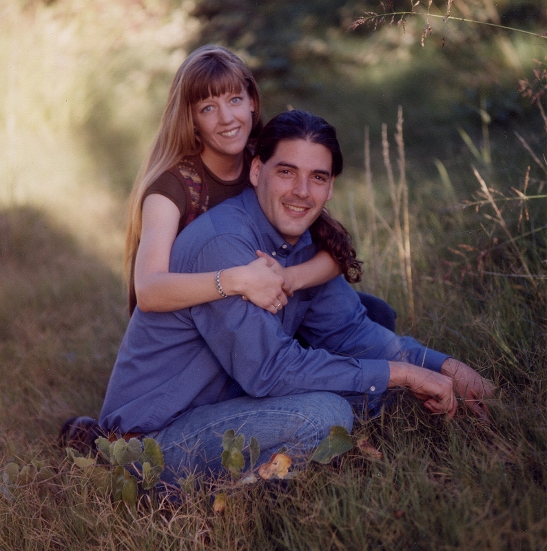 1999 08 Chelsea and Michael's Engagement picture in Riverbank amazingly..jpg